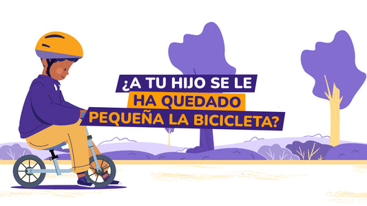 a tu hijo se le ha quedado pequeña la bicicleta